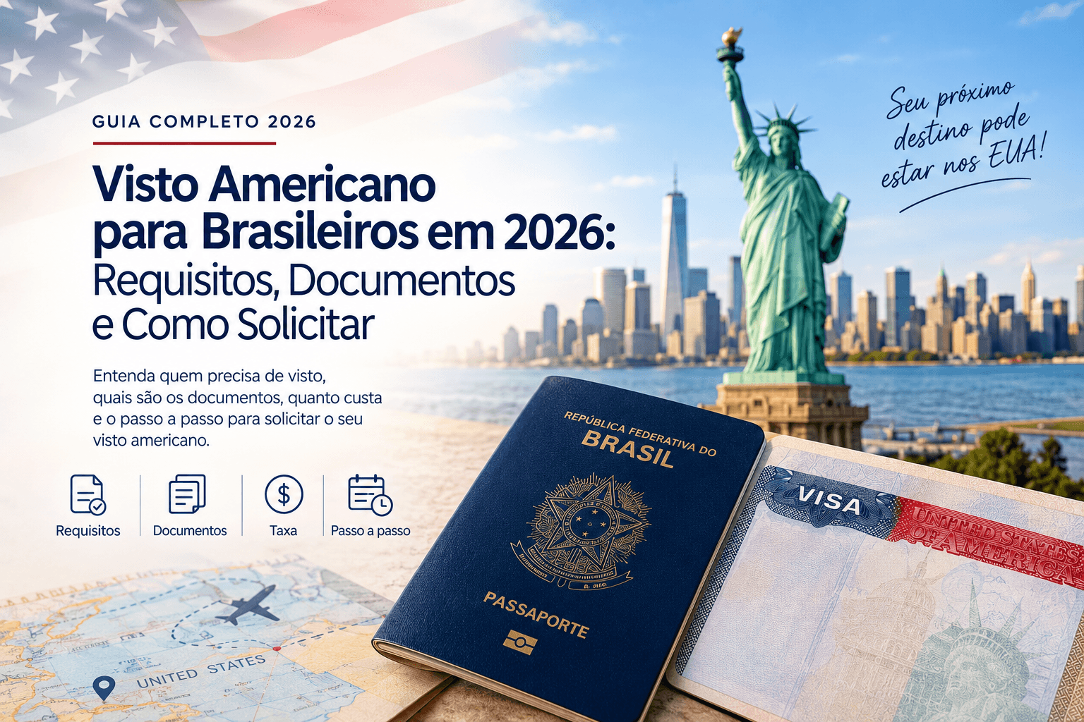 Visto Americano no Brasil 2026: Como tirar e requisitos